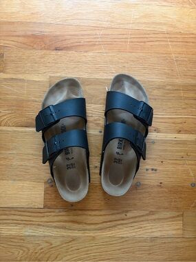 Birkenstock Black Two-Buckle Sandals